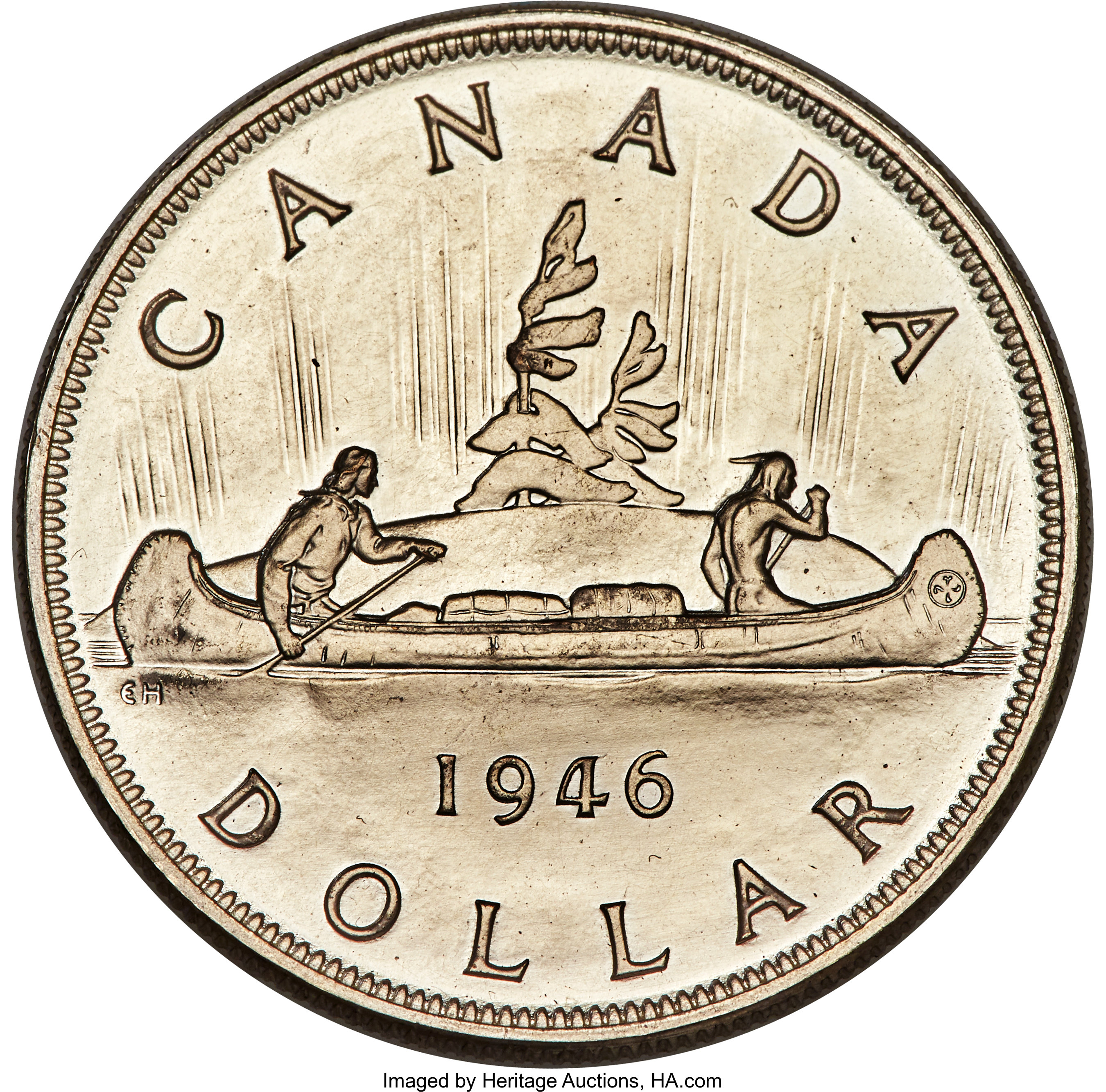 image for: George VI Specimen Dollar 1946 SP63 PCGS