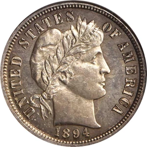 image for: 1894-S 10c PR BM (4805)
