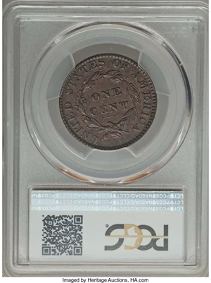 image for: 1822 1C Newcomb 3, XF45 PCGS. PCGS Population (1/3). NGC Census: (0/6). Mintage: 2,072,339....