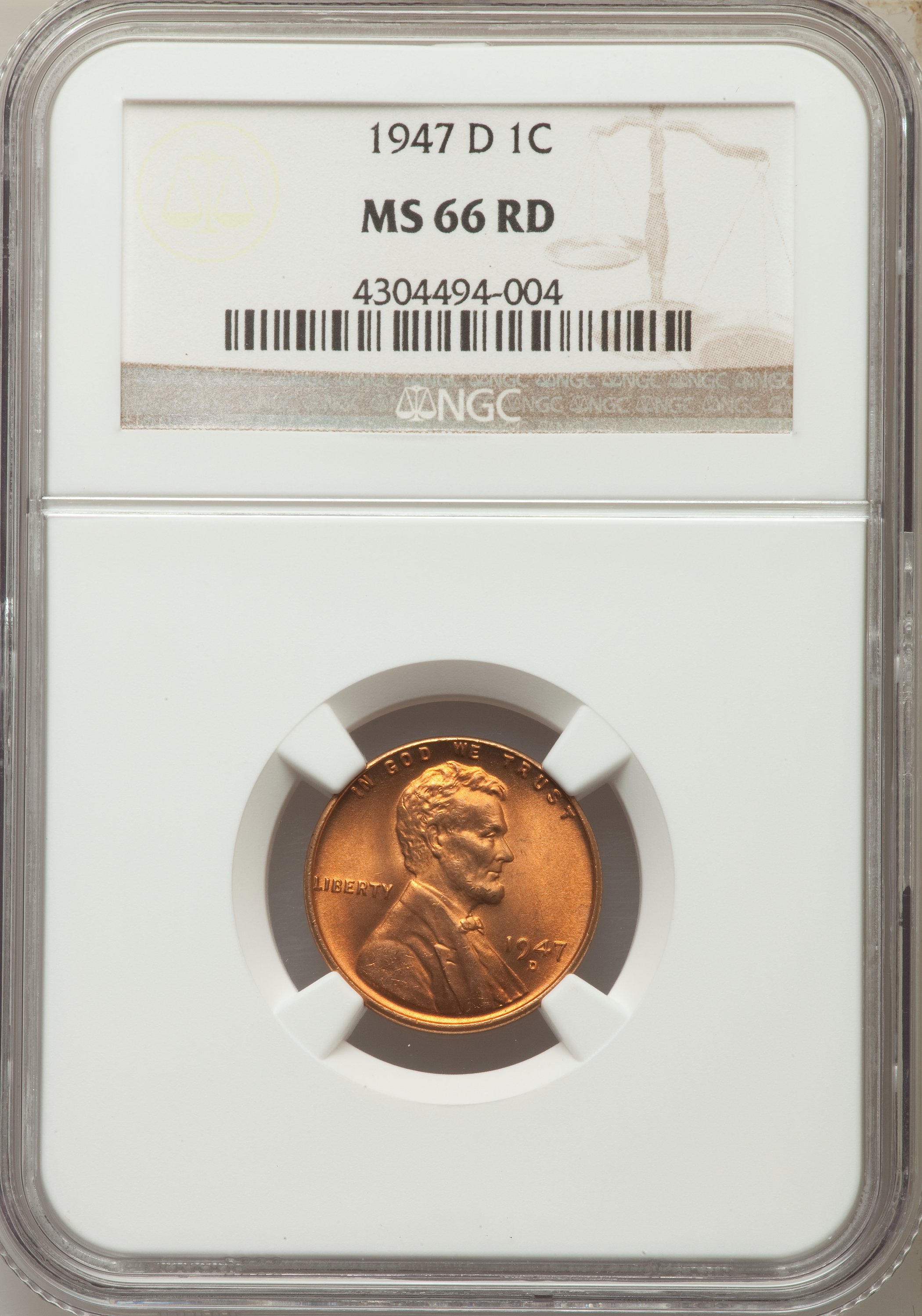 1947-D 1c MS RD MS66 RD CAC thumbnail 21