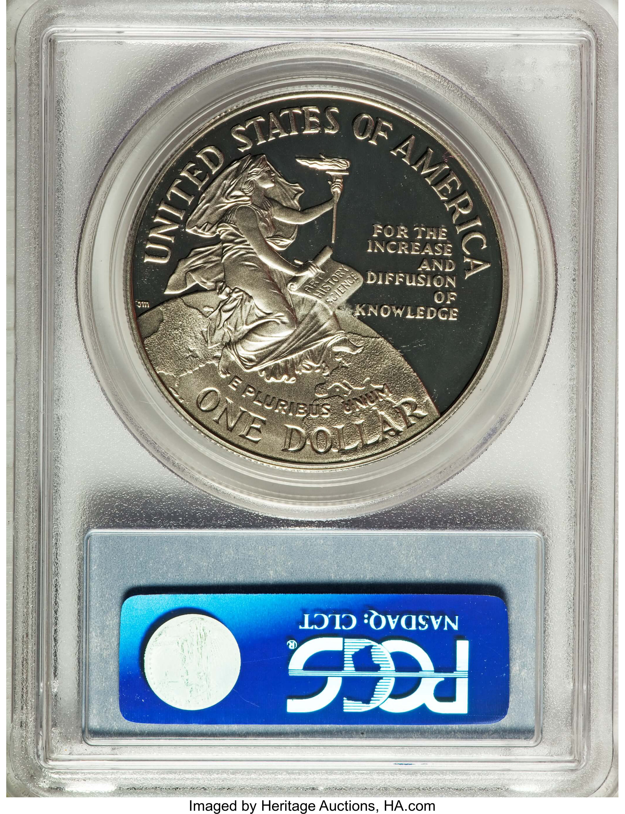1996-P S$1 Smithsonian Institution 150th Anniversary PR DCAM PR70 DCAM thumbnail 7