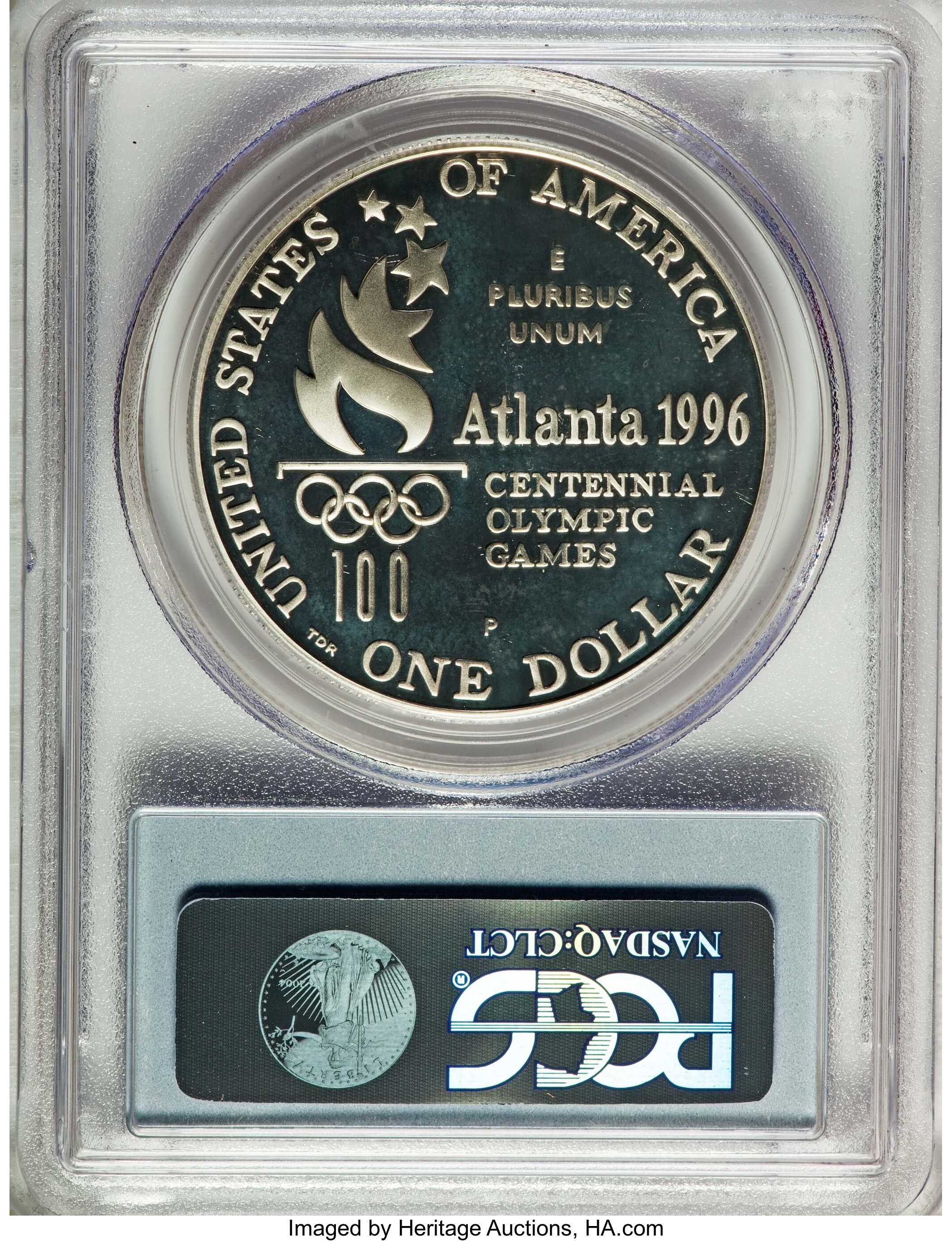 1996-P S$1 Atlanta Olympics High Jump PR DCAM PR69 DCAM thumbnail 12