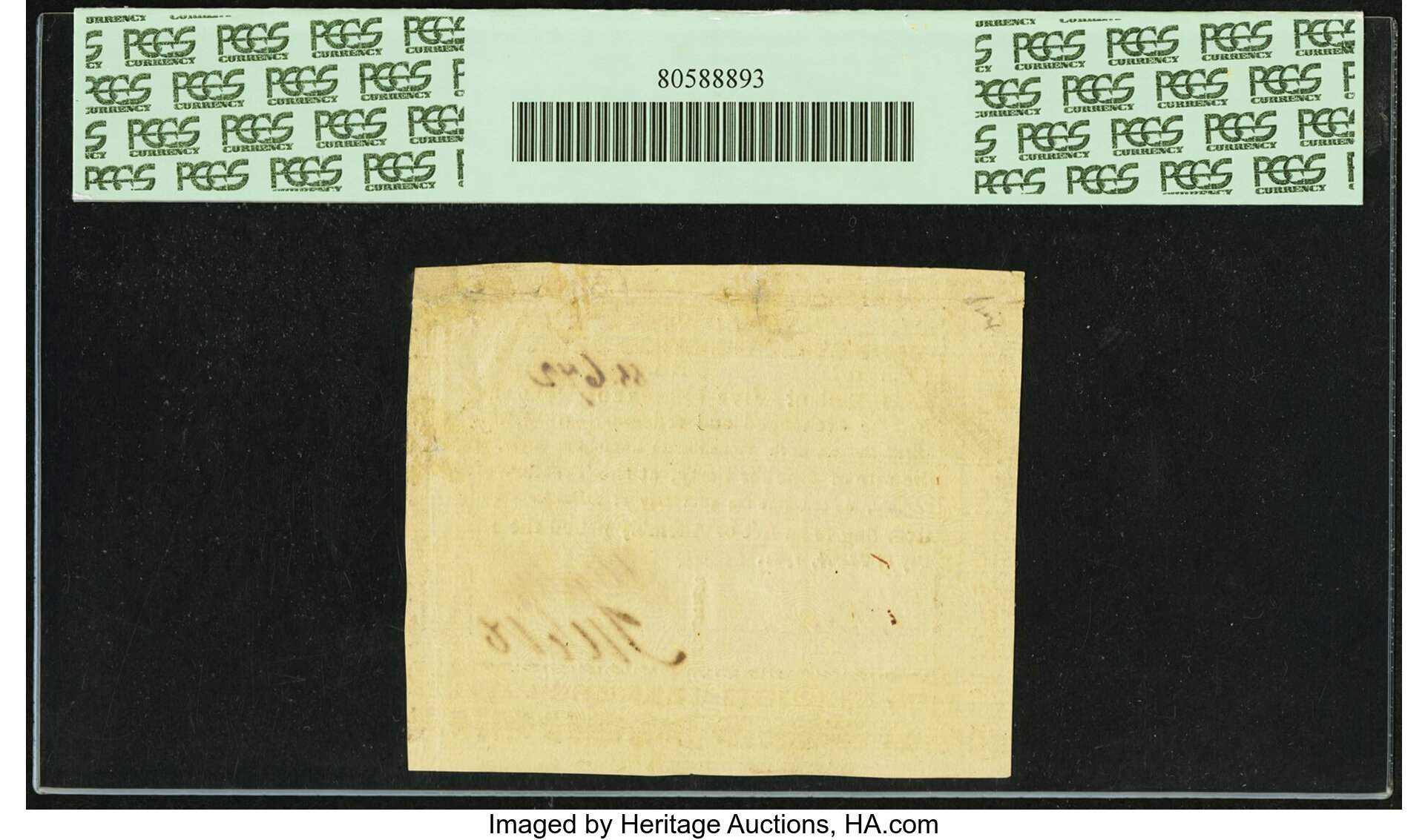 image for: Virginia March 1, 1781 $500 printed on thick laid paper PCGS Apparent About New 53....