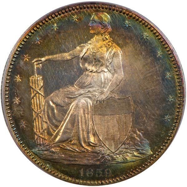 image for: 50C 1859 J-247 PCGS PR64 CAC
