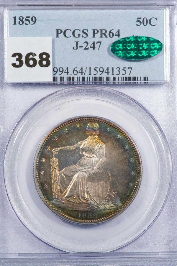 image for: 50C 1859 J-247 PCGS PR64 CAC