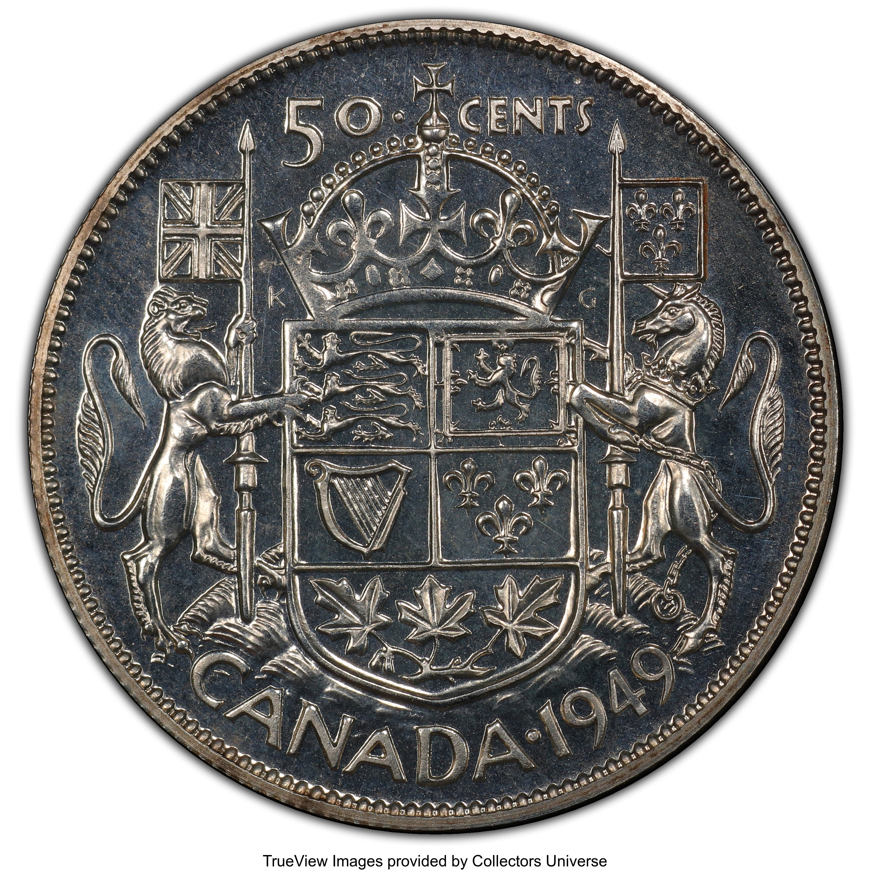 image for: George VI Specimen 50 Cents 1949 SP61 PCGS