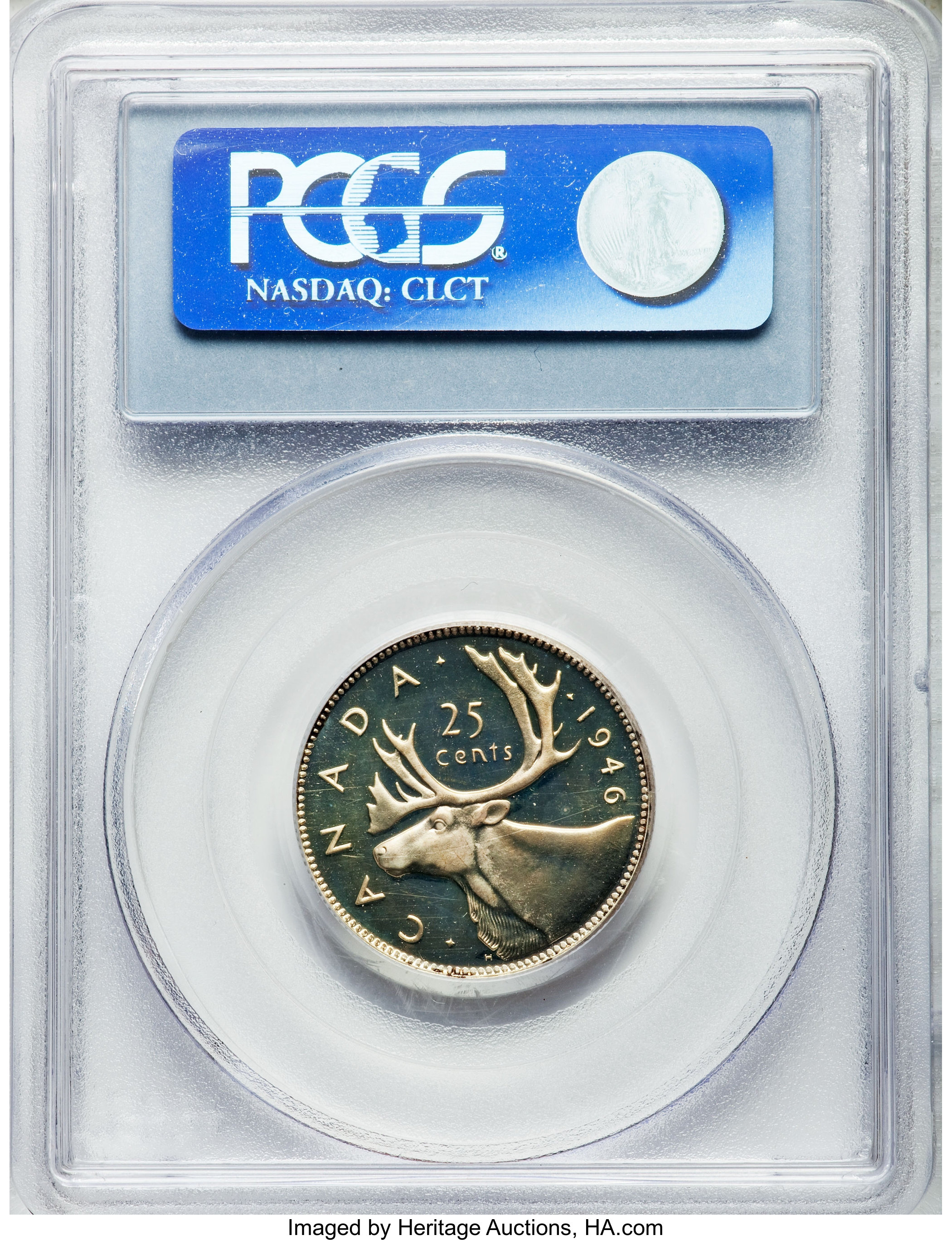 image for: George VI Specimen 25 Cents 1946 SP65 PCGS