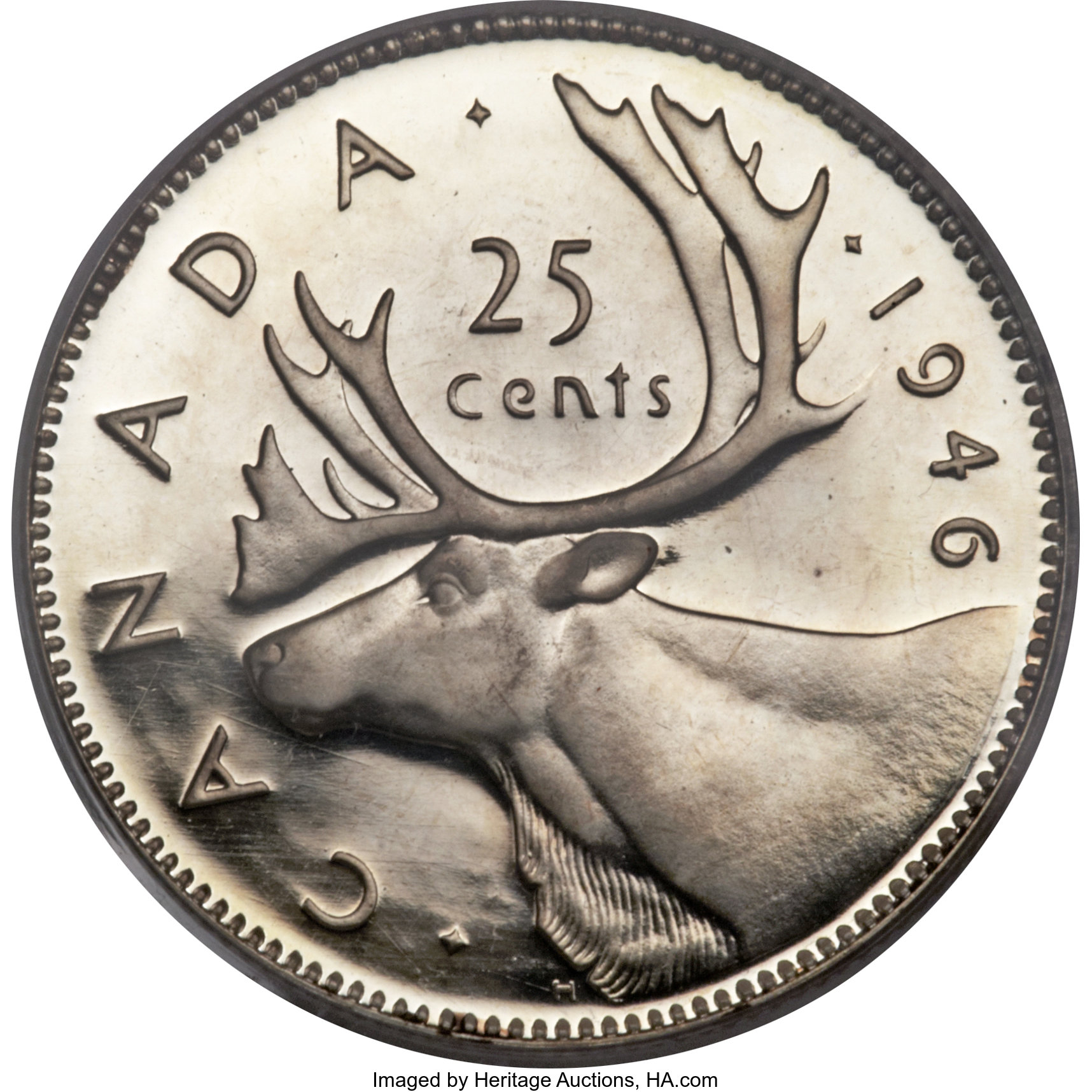 image for: George VI Specimen 25 Cents 1946 SP65 PCGS