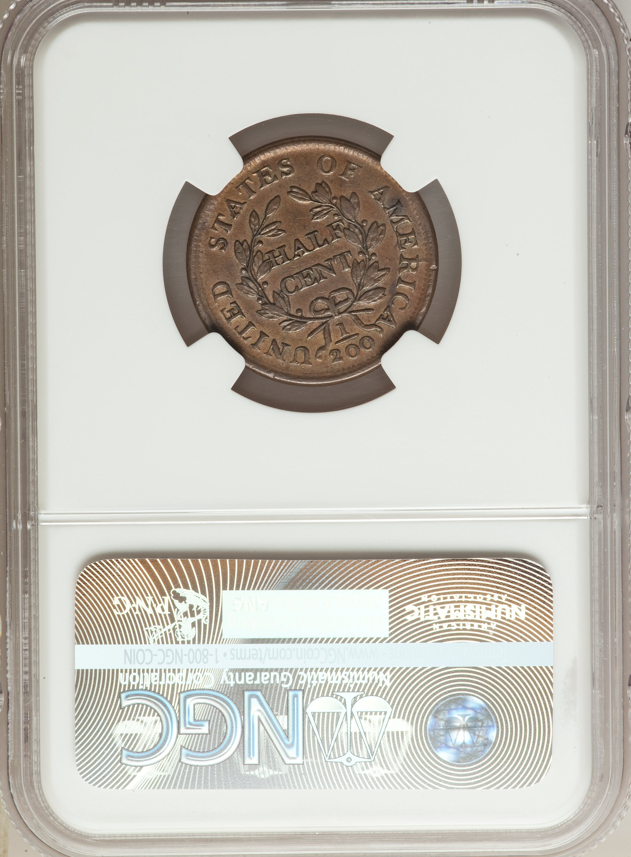 1804 1/2c Spiked Chin, C-8 MS BN MS66 BN thumbnail 13