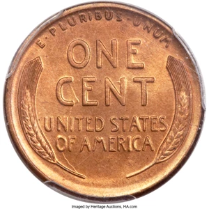 image for: 1912-S 1C MS66 Red PCGS....