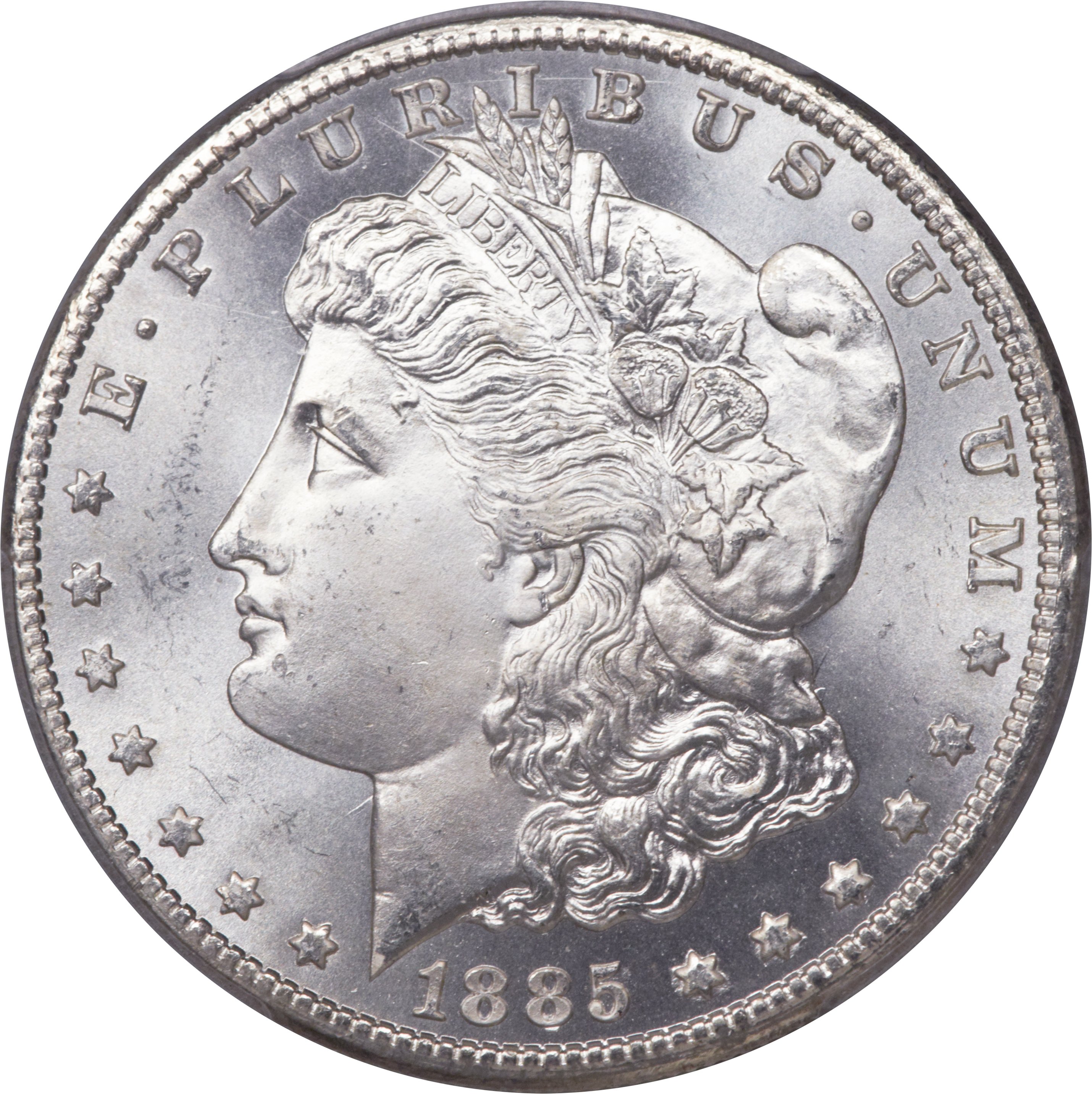 image for: 1885-CC $1 Doubled Dash, VAM-4, MS67 PCGS. CAC....