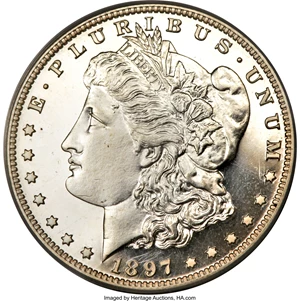 image for: 1897 $1 PR66 Deep Cameo PCGS....