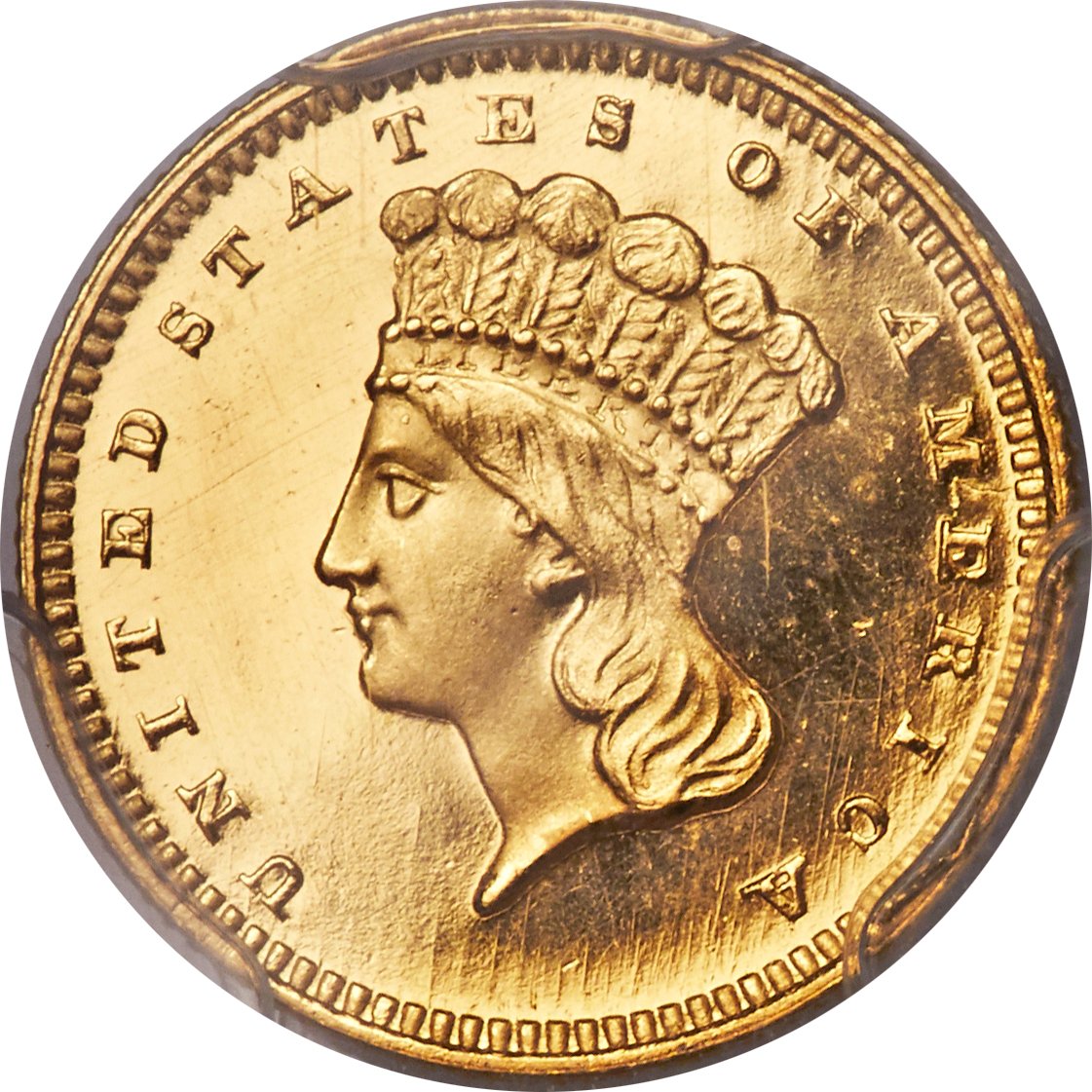 image for: 1858 G$1 PR66 Deep Cameo PCGS....