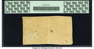 image for: Georgia 1777 No Resolution Date $15 Millstone on Palm Tree Fr. GA-92. PCGS Extremely Fine 45 Apparent....