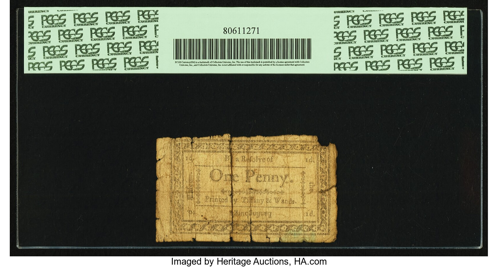 image for: (Lansingburgh, New York) - J. Dole, Treasurer of the Lansingburgh Museum October 20, 1792 1 Penny Newman page 304, Harris H4. ...