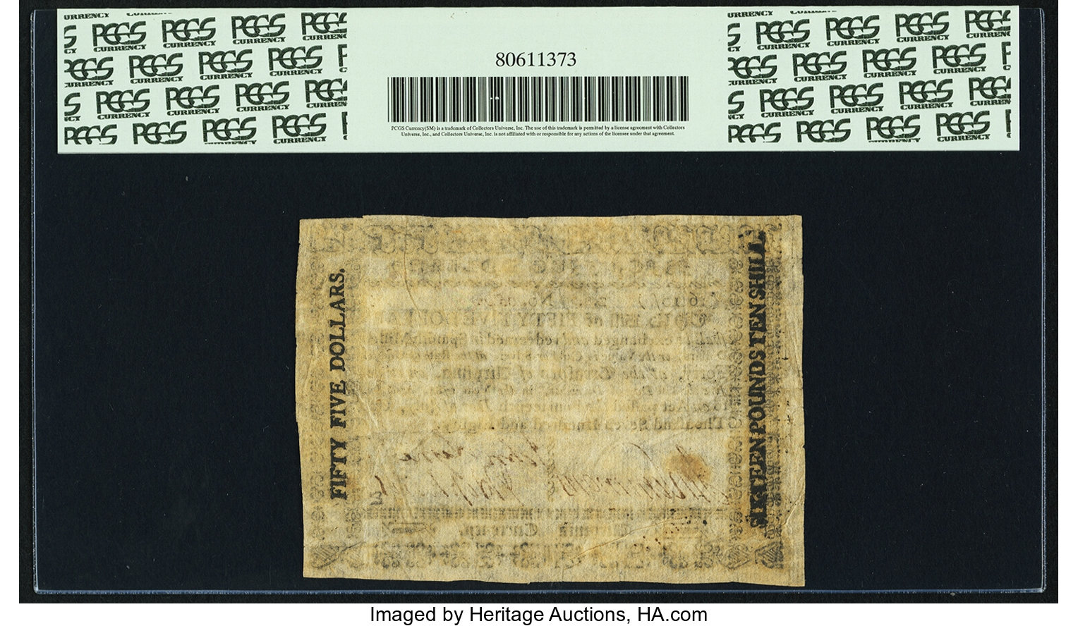 image for: Virginia July 14, 1780 $55 Fr. VA-187. PCGS Very Fine 30....