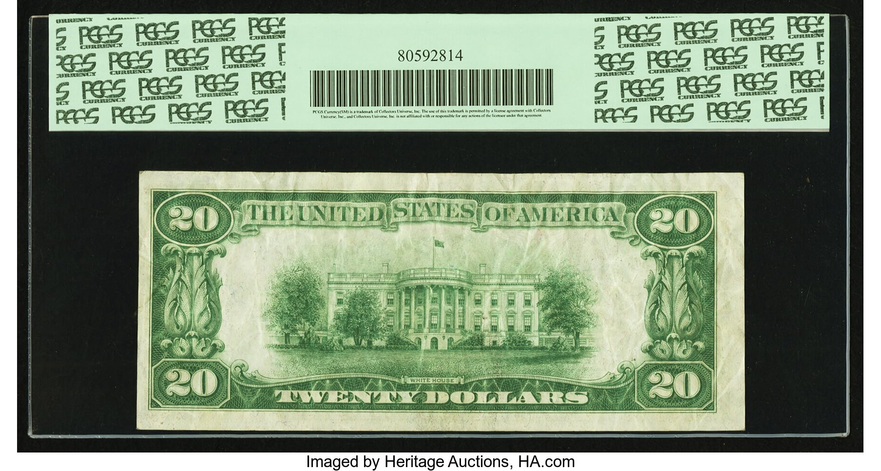 image for: Fr. 2050-H* $20 1928 Federal Reserve Note. PCGS Very Fine 25....