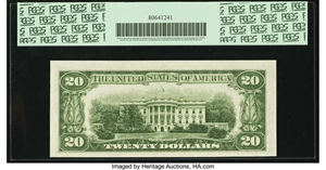 image for: Fr. 2058-H $20 1934D Narrow Federal Reserve Note. PCGS Very Choice New 64PPQ....