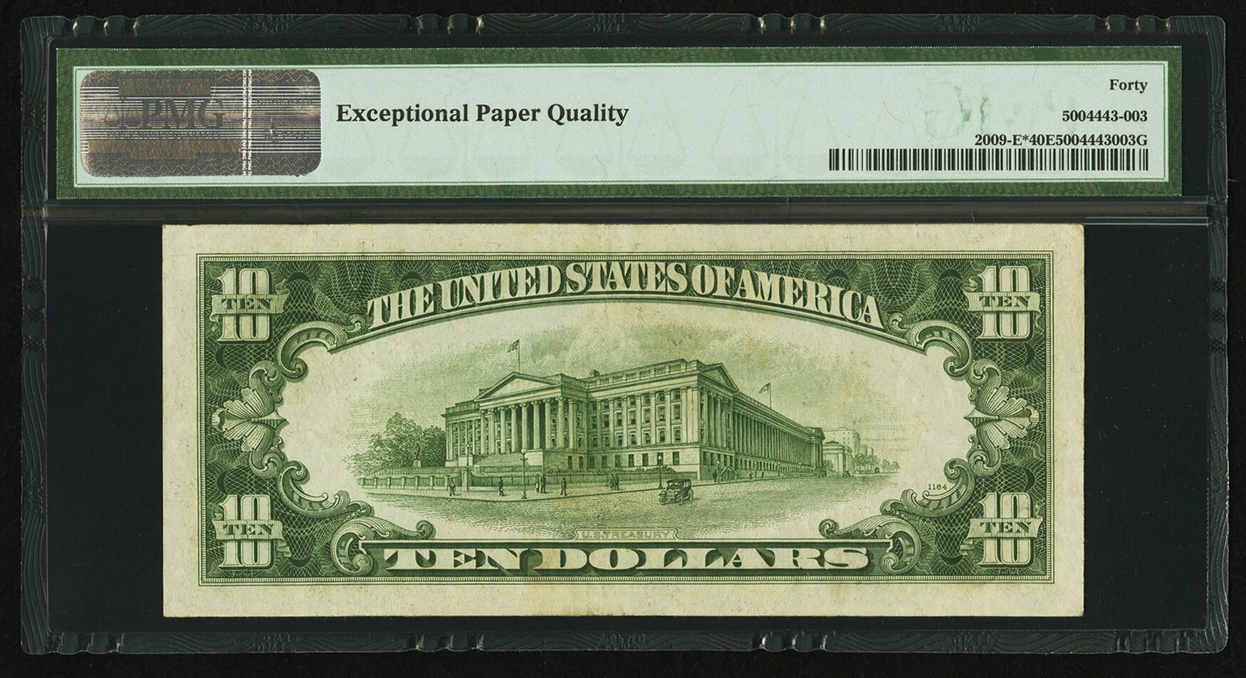 image for: Fr. 2009-E* $10 1934D Federal Reserve Star Note. PMG Extremely Fine 40 EPQ....