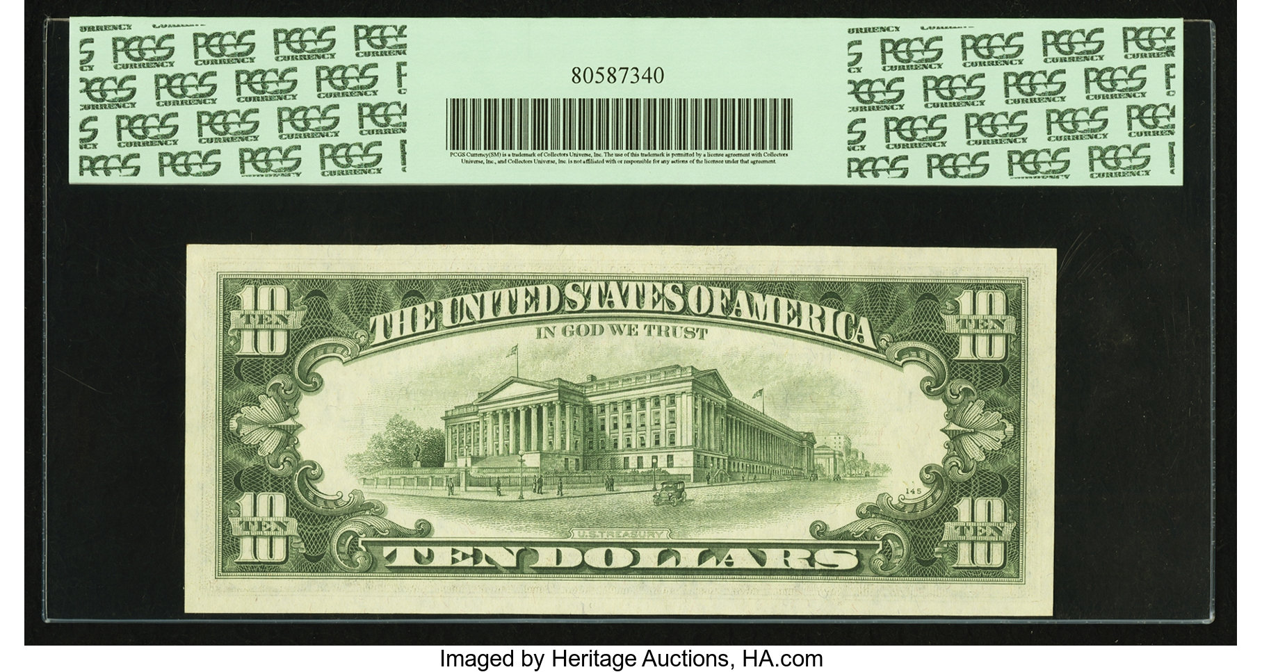 image for: Fr. 2019-K $10 1969A Federal Reserve Note. PCGS Gem New 65PPQ....