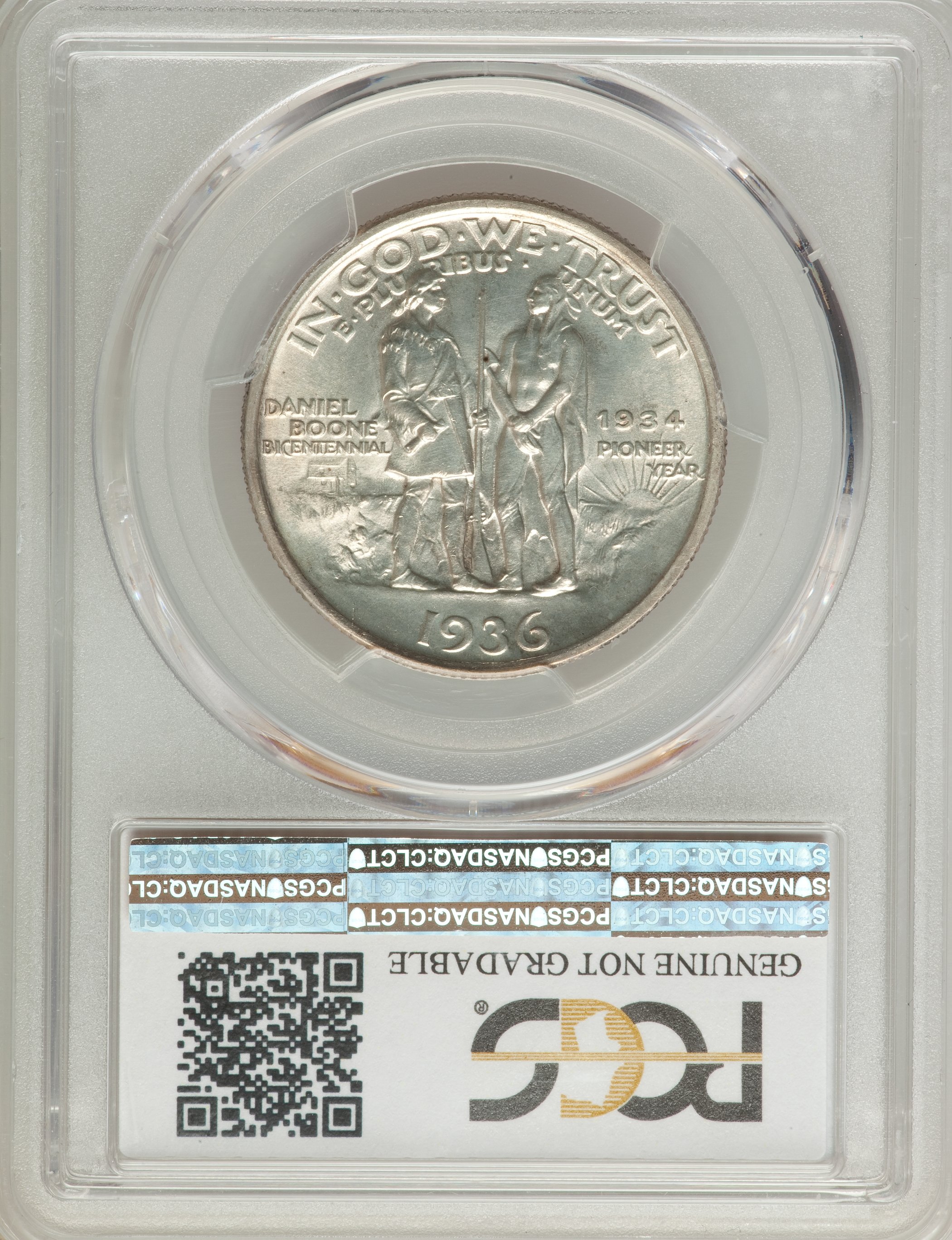 1936 50c Boone MS60 thumbnail 2