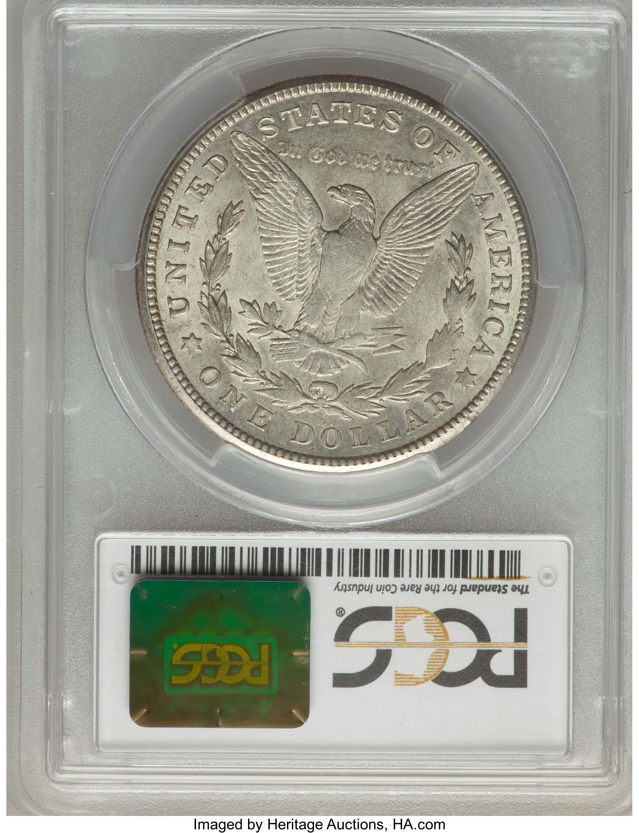 1921-S $1  BU Scratch, VAM-6A AU50 CAC thumbnail 16