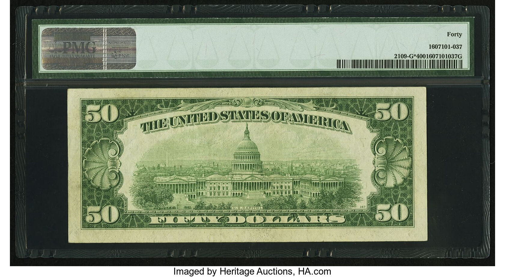 image for: Fr. 2109-G* $50 1950B Federal Reserve Star Note. PMG Extremely Fine 40....