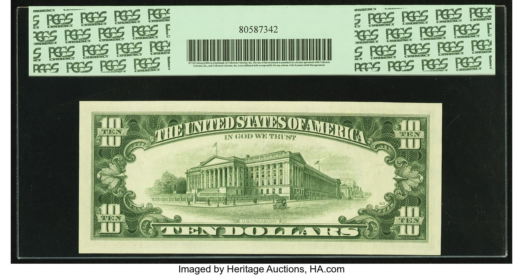 image for: Fr. 2019-G* $10 1969A Federal Reserve Star Note. PCGS Gem New 66PPQ....