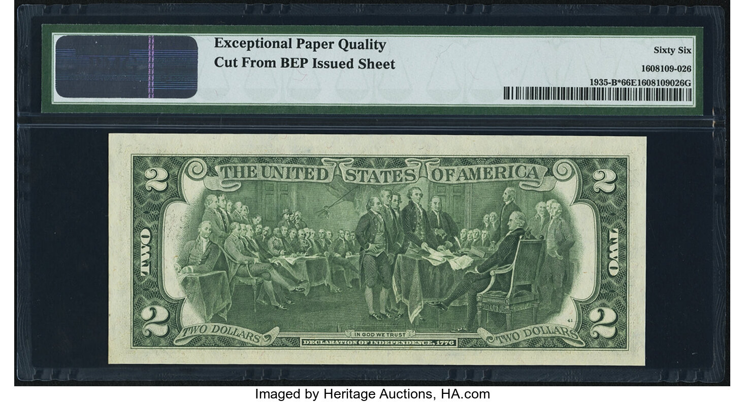 image for: Fr. 1935-B* $2 1976 Federal Reserve Star Note. PMG Gem Uncirculated 66 EPQ....