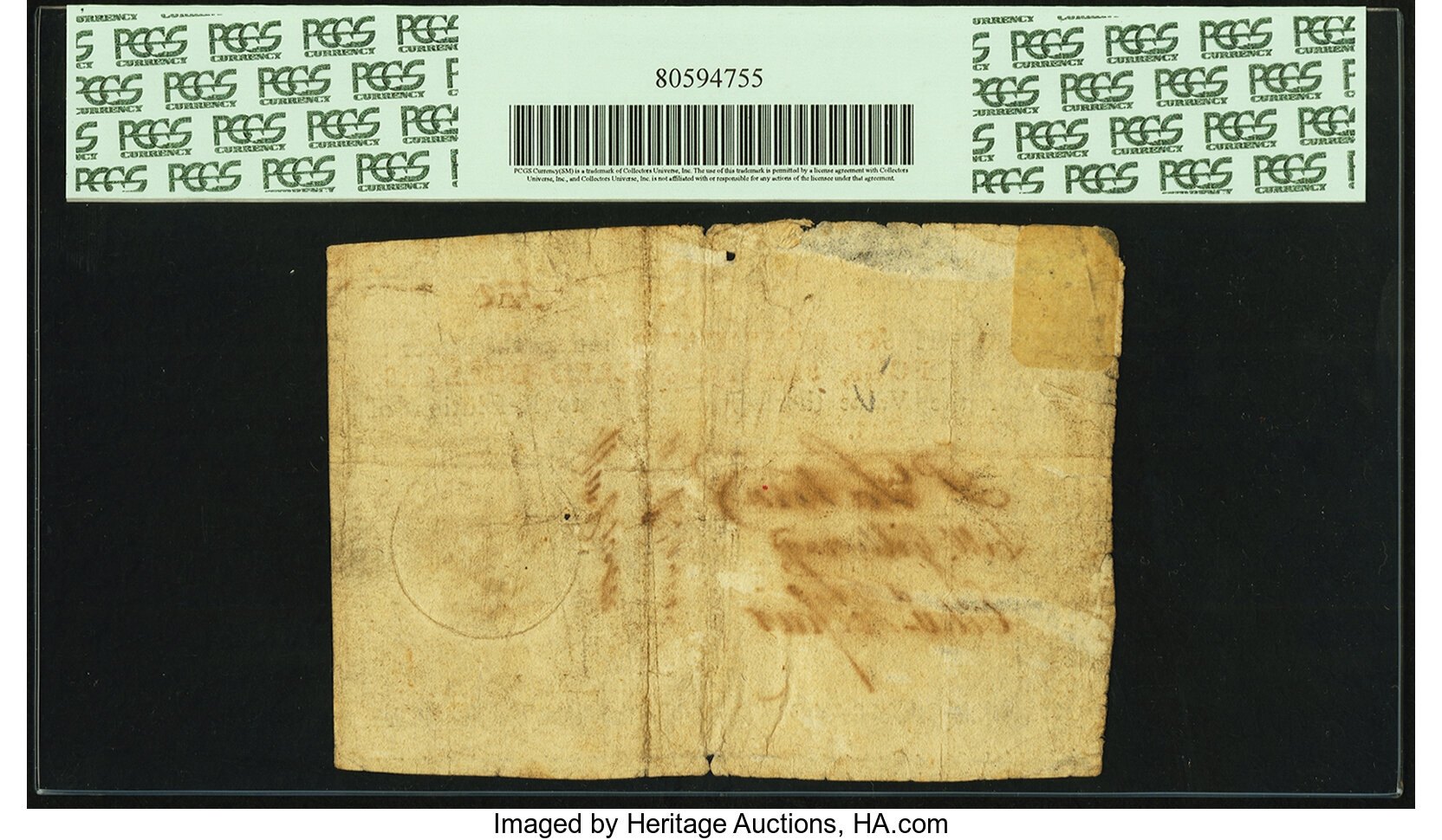 image for: Georgia 1776 $4 PCGS Apparent Very Fine 25....