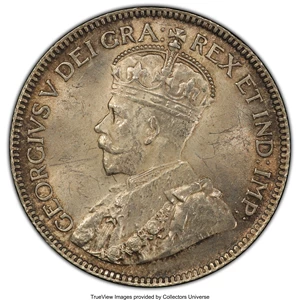 image for: George V 25 Cents 1930 MS63 PCGS