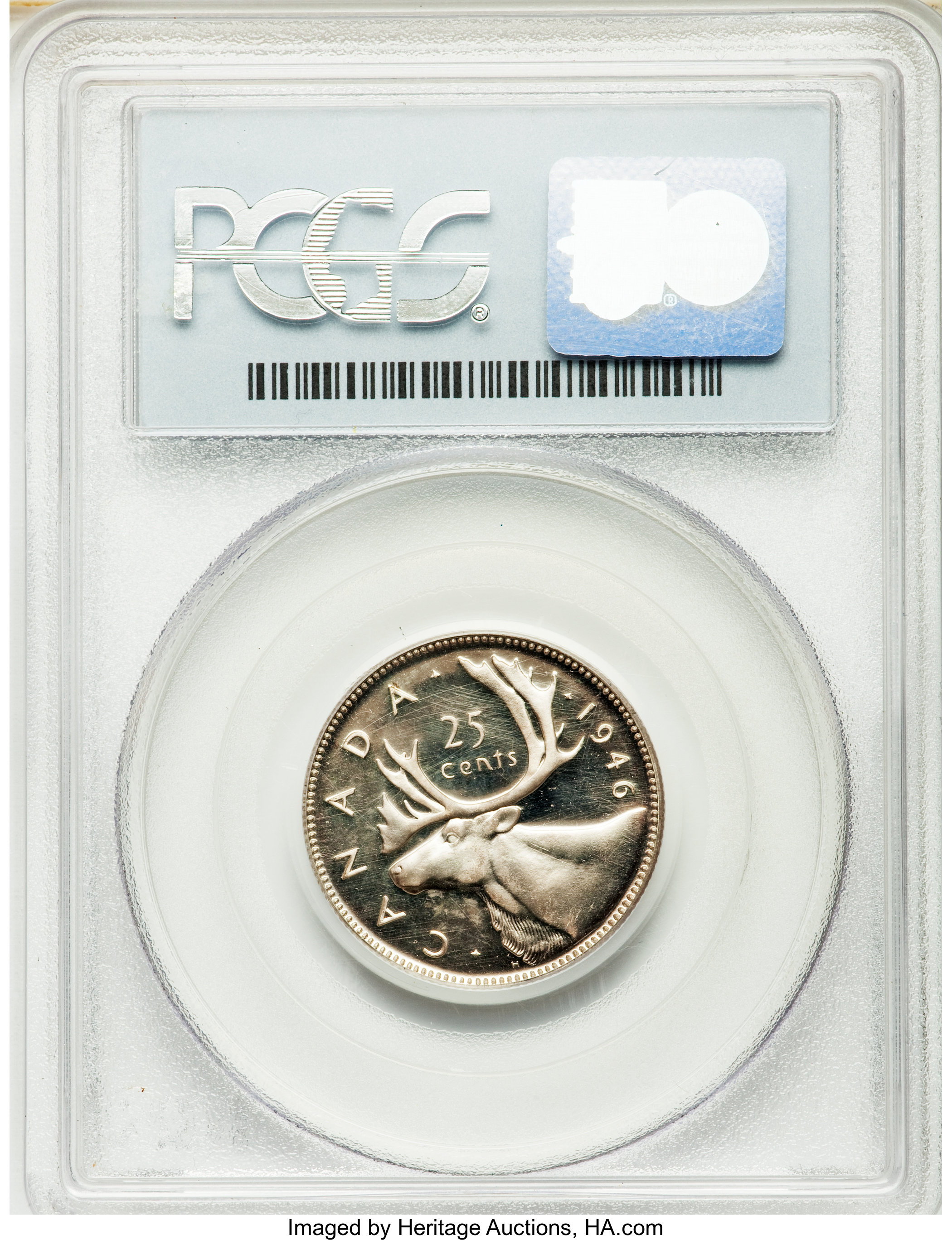 image for: George VI Specimen 25 Cents 1946 SP65 PCGS