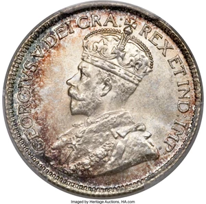 image for: George V 25 Cents 1931 MS65 PCGS
