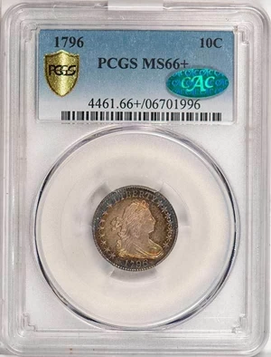 image for: 10C 1796 PCGS MS66+ CAC