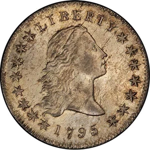 image for: $1 1795 2 LEAVES. PCGS MS64+ CAC