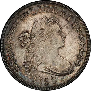 image for: $1 1797 10 X 6 STARS. PCGS MS64 CAC