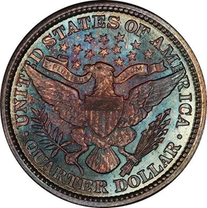 image for: 25C 1892 PCGS MS68 CAC