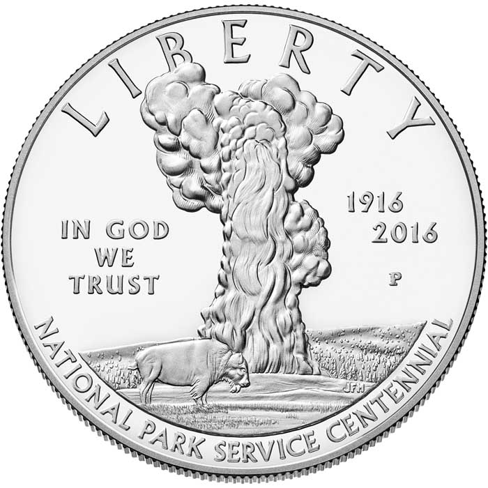 2016-P S$1 National Parks Service 100th Anniversary PR DCAM
