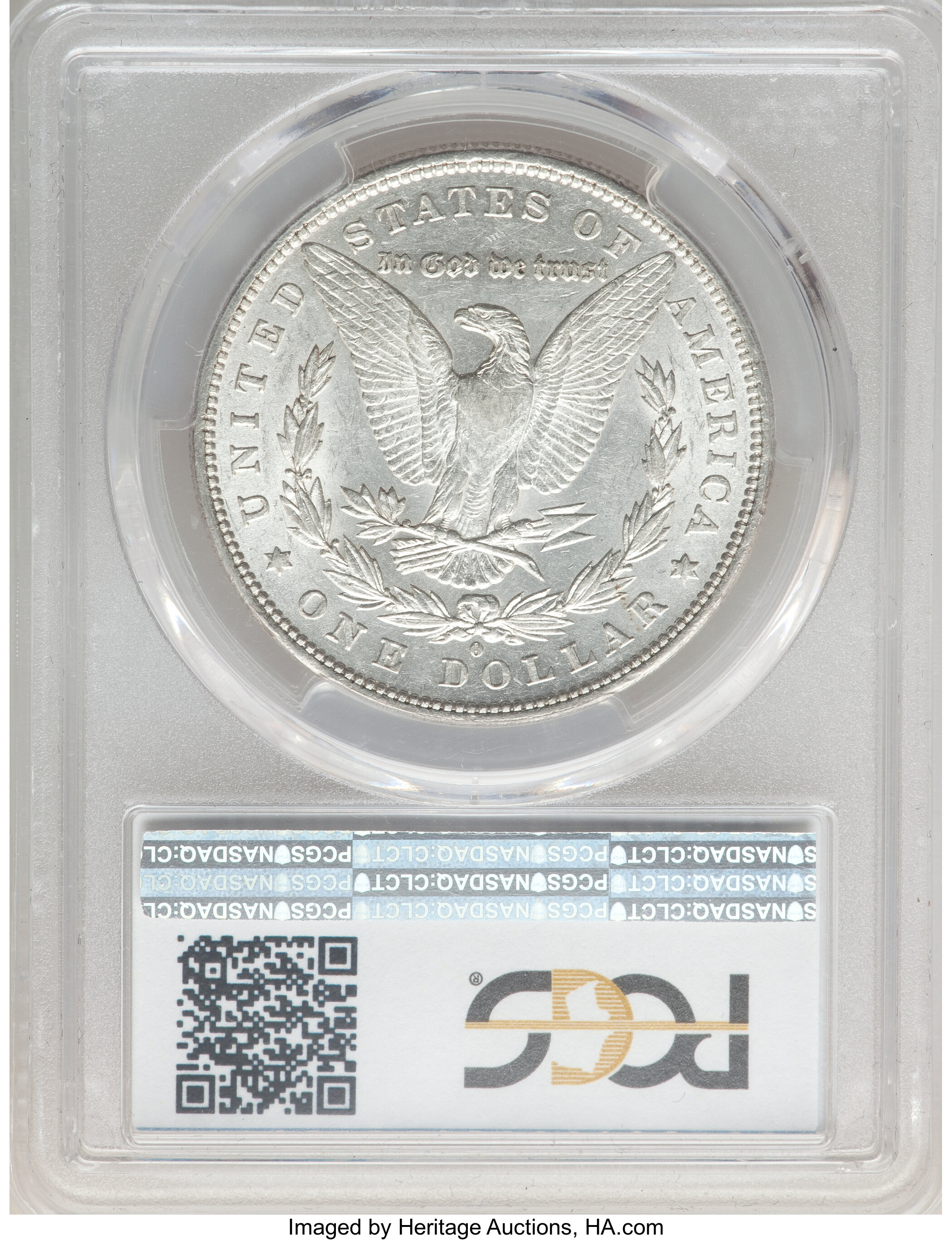 image for: 1879-O $1 O Over Horizontal O, VAM-28, AU55 PCGS. A Top 100 Variety. PCGS Population: (5/6). NGC Census: (6/6). AU55. ...
