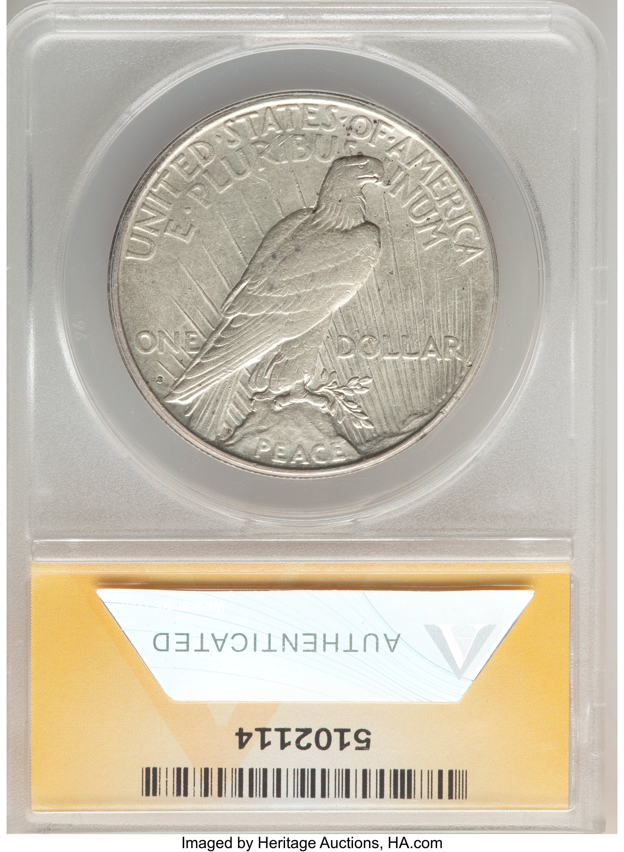 1922-S $1 AU53 thumbnail 2
