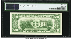 image for: Fr. 2069-L $20 1969B Federal Reserve Note. PMG Superb Gem Unc 67 EPQ....
