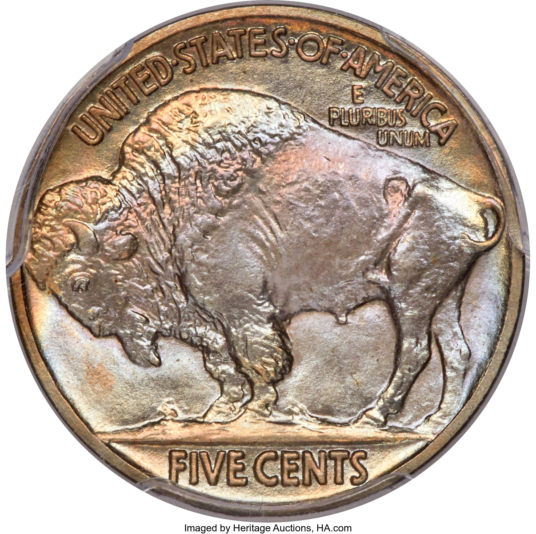 1913 5c Buffalo, Matte Finish, Type 2 PR68 CAC thumbnail 11