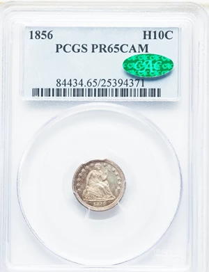 image for: 1856 H10C PR65 Cameo PCGS. CAC....