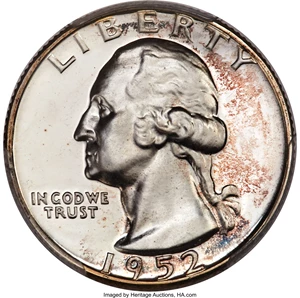 image for: 1952 25C PR67 Deep Cameo PCGS....