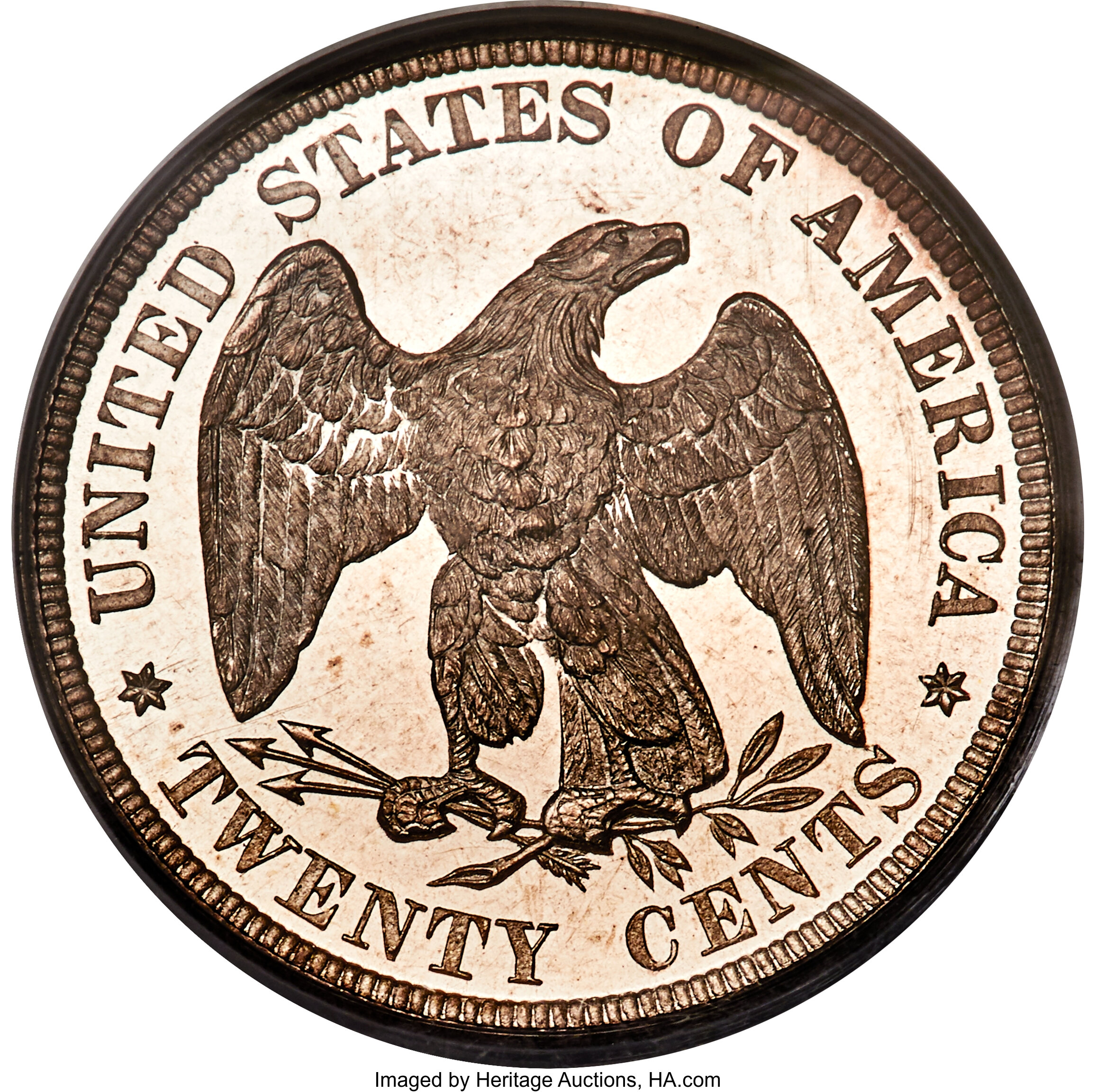 image for: 1876 20C PR64 Deep Cameo PCGS. BF-1, R.4....