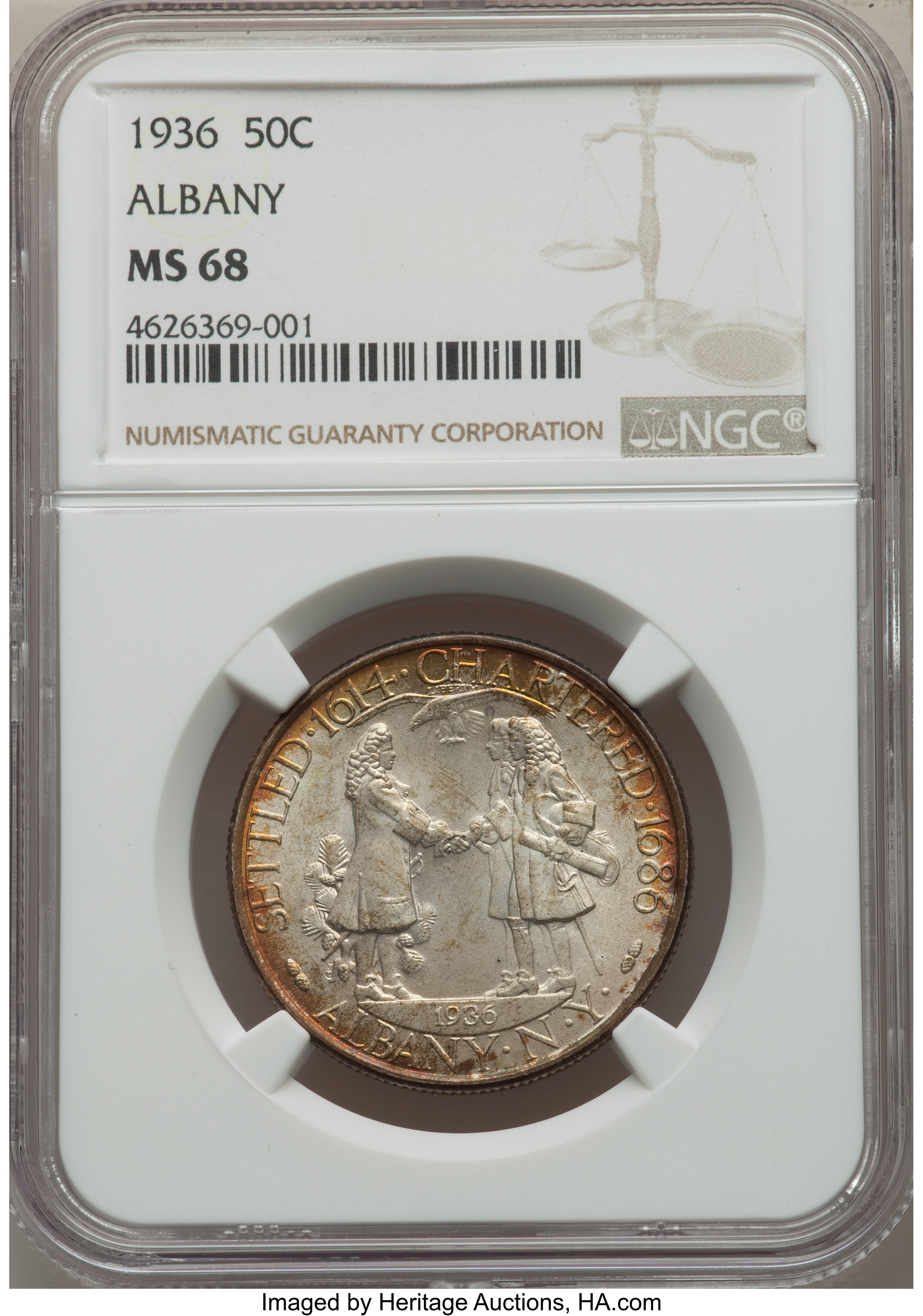 1936 50c Albany MS68 thumbnail 6