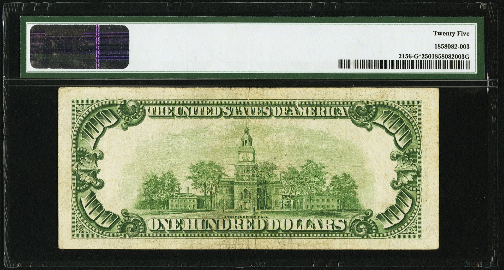 image for: Fr. 2156-G* $100 1934D Federal Reserve Note. PMG Very Fine 25....