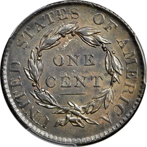 image for: 1820/19 Matron Head Cent. N-1. Rarity-1. Noyes Die State-A/A. AU-55 (PCGS).