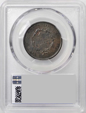 image for: 1820/19 Matron Head Cent. N-1. Rarity-1. Noyes Die State-A/A. AU-55 (PCGS).