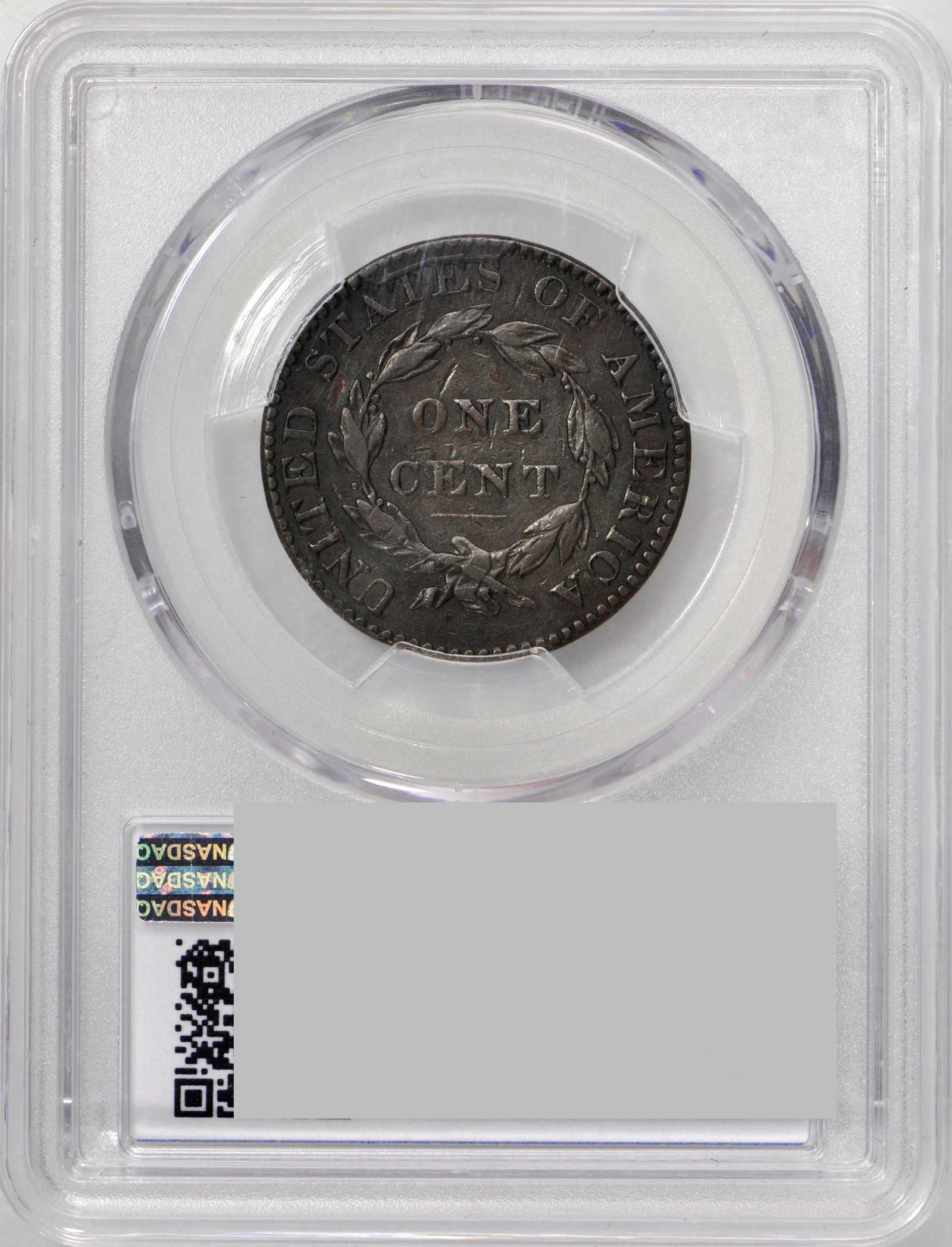image for: 1822 Matron Head Cent. N-9. Rarity-5-. Noyes Die State-B/F. VF-35 (PCGS).